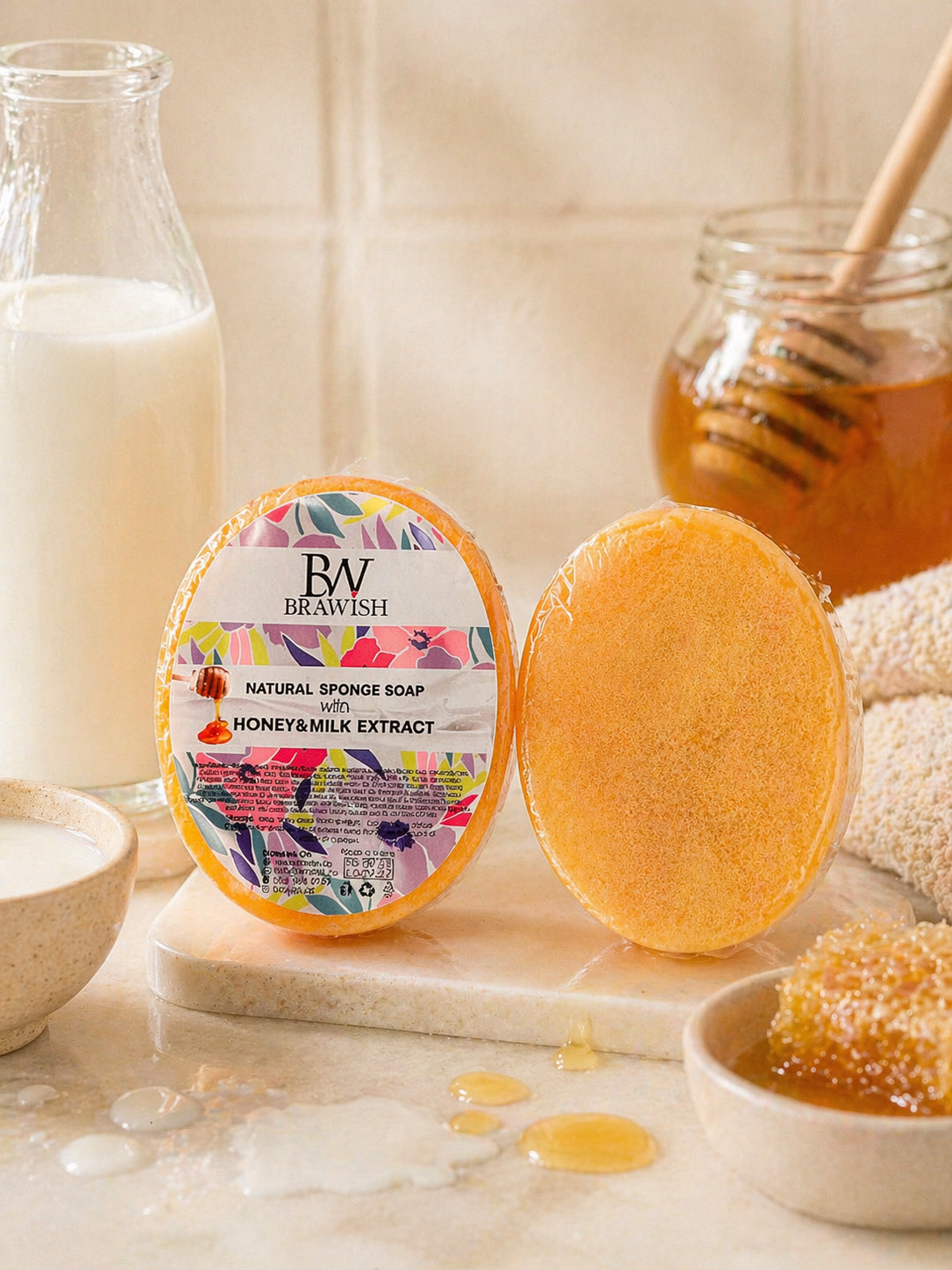 Honey Milk Sponge Soap