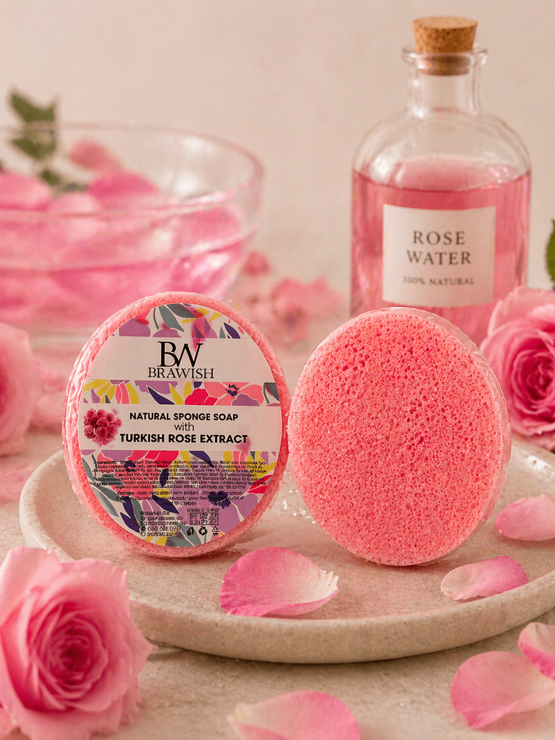 Turkish Rose Sponge Soap